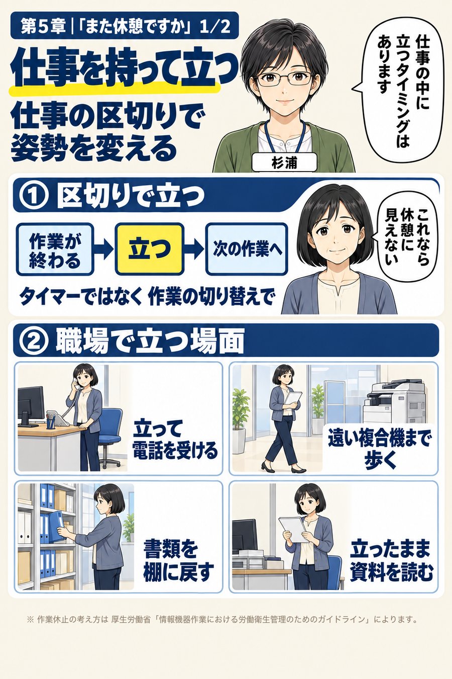 解説図解：仕事を持って立つ